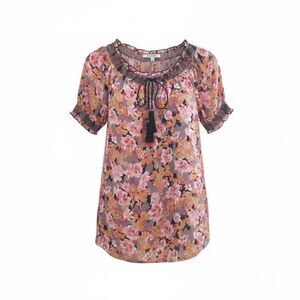 Quintessential Lightweight Floral Tassel Top